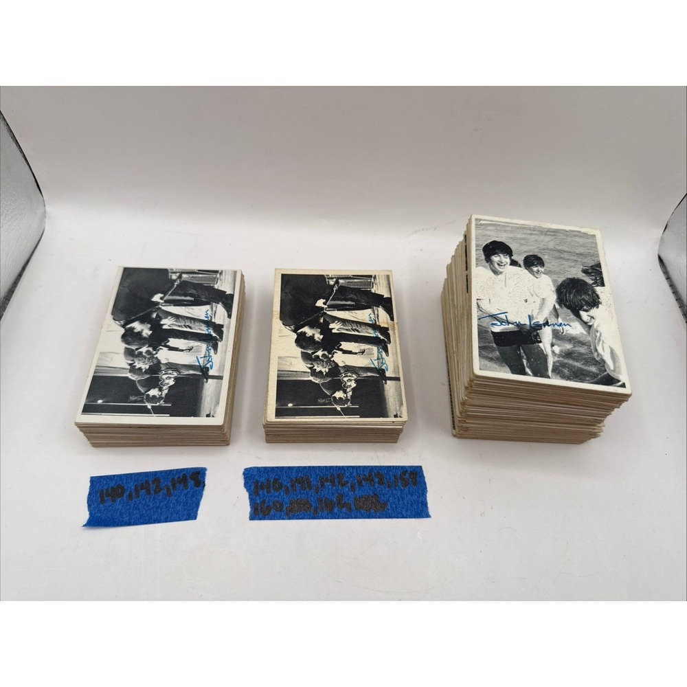 LOT of (125) 1964 Topps The Beatles B&W First Series 1 Partial Set Trading Cards